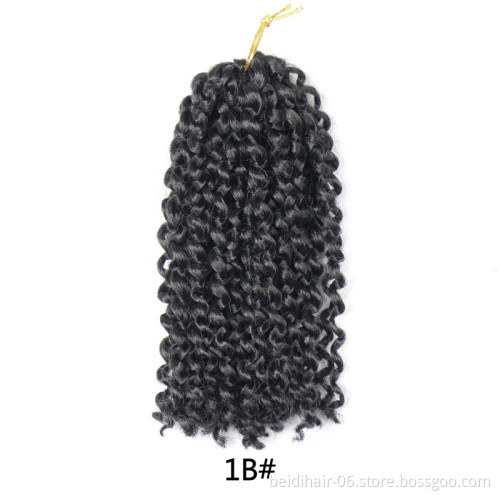 8 Inch Short Marley bob Braids Crochet Hair Pre Stretched Marly Bob Ombre Kinky Curly Twist Braiding Hair